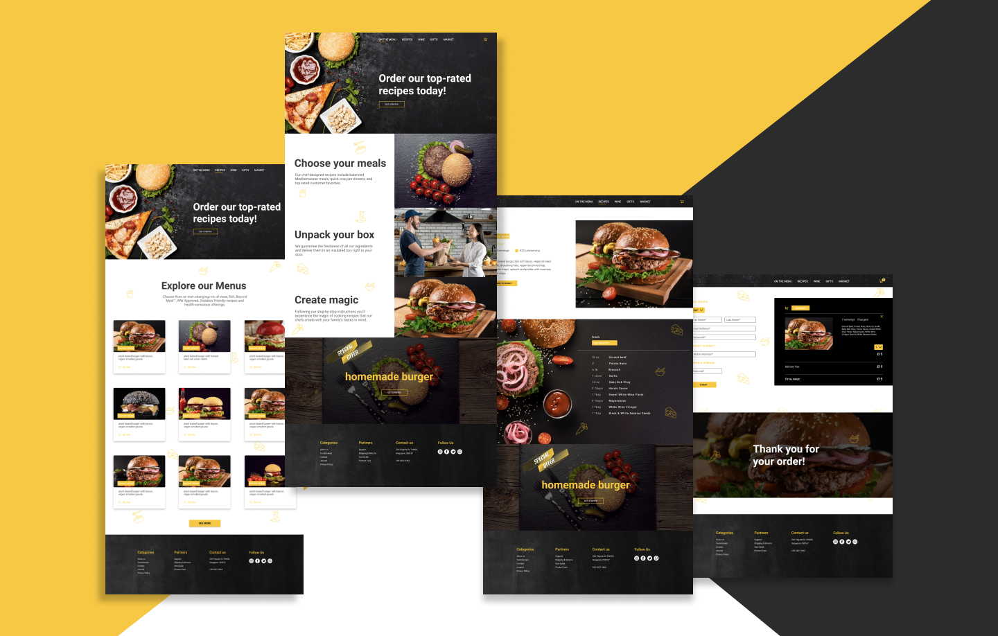 Restaurant app prototype